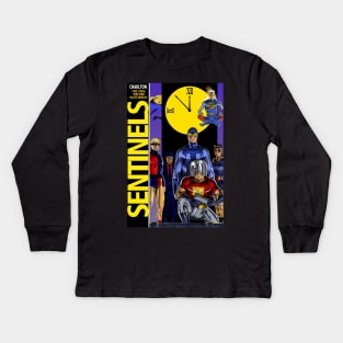 Watchmen: original Charlton characters on a Watchmen cover design Kids Long Sleeve T-Shirt